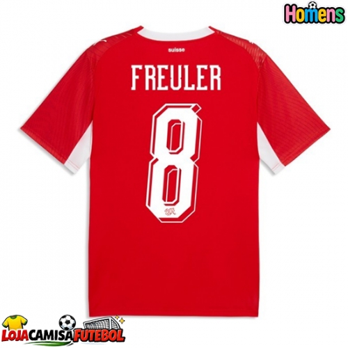 Camisa de Futebol Suíça Remo Freuler #8 Equipamento Principal Mundo 2026 Manga Curta